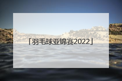 「羽毛球亚锦赛2022」2022年羽毛球世锦赛直播